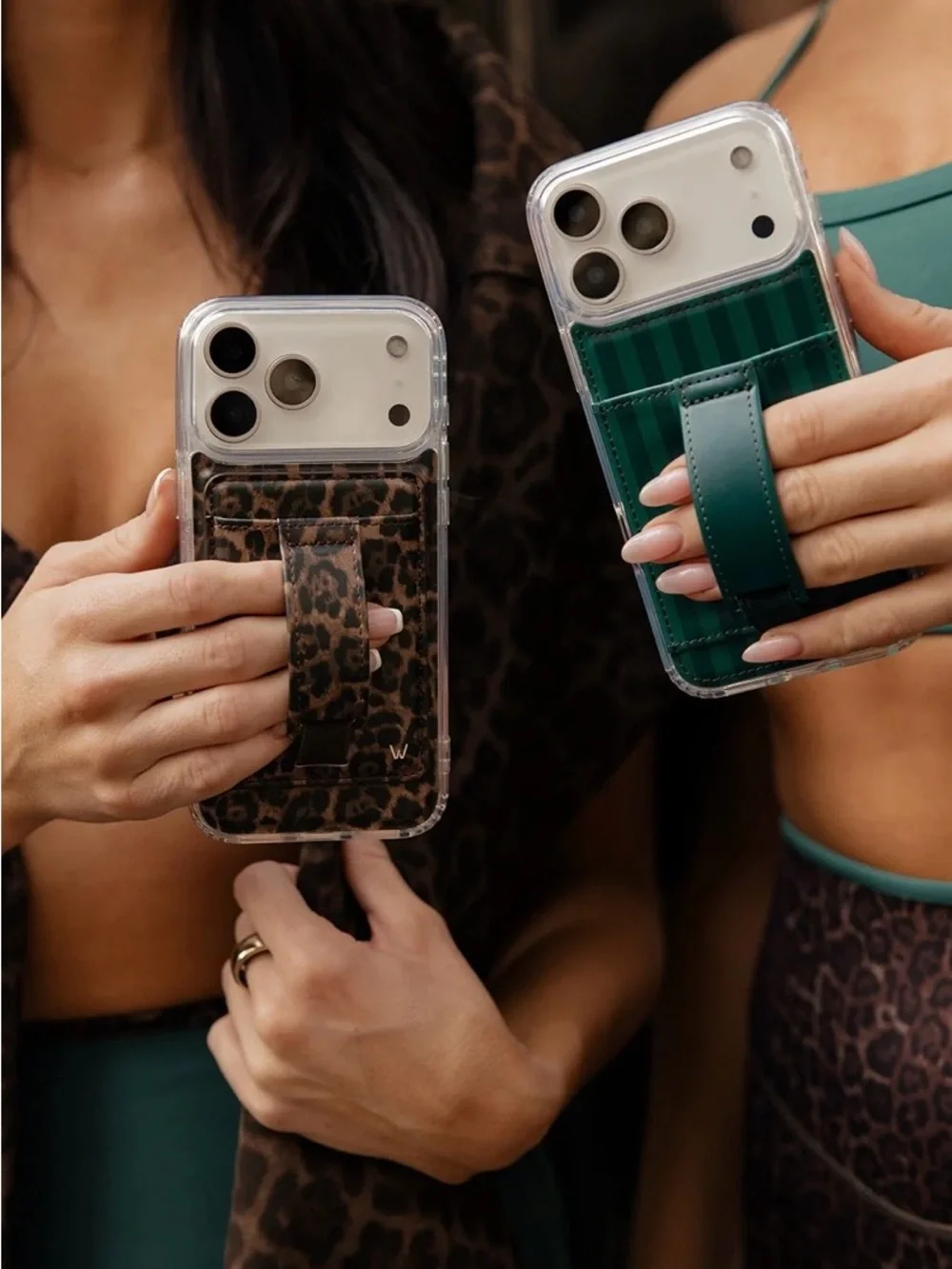 Walli Case Bundle Leopard Evergreen Stripe Acta Collab IPhone 13 Pro Max New